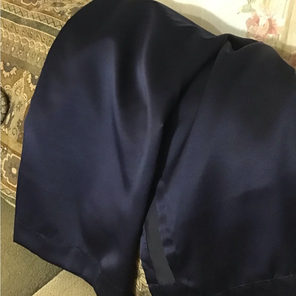 Mainstay room darkening navy curtain 1 piece curtain size 54” x 54 inches New